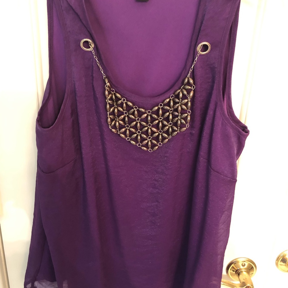 Dressy sleeveless blouse
